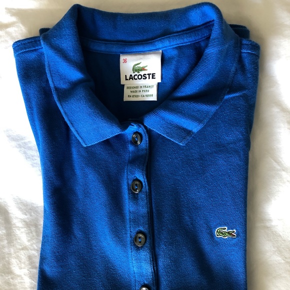 Lacoste Tops - Lacoste Women’s Slim fit Pique Polo 5 buttons Lacoste Tops - Lacoste Women’s Slim fit Pique Polo 5 buttons